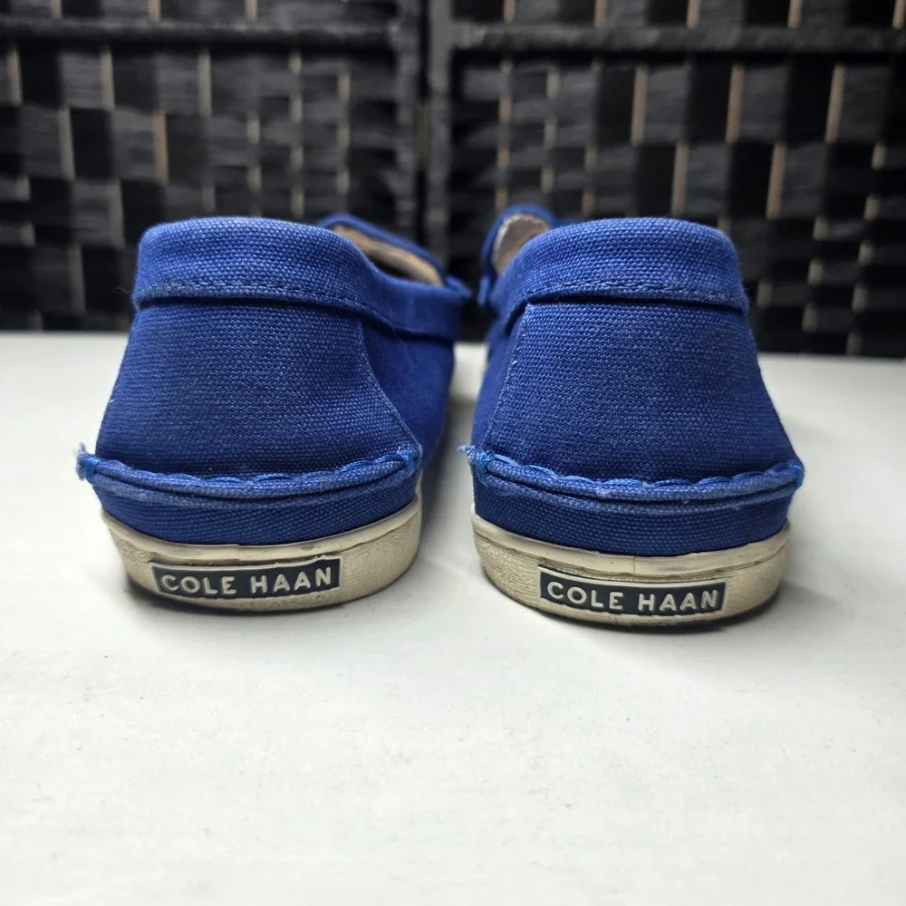 Cole Haan Pinch Maine Classic Canvas Penny Loafers Blue Mens 12M C22736